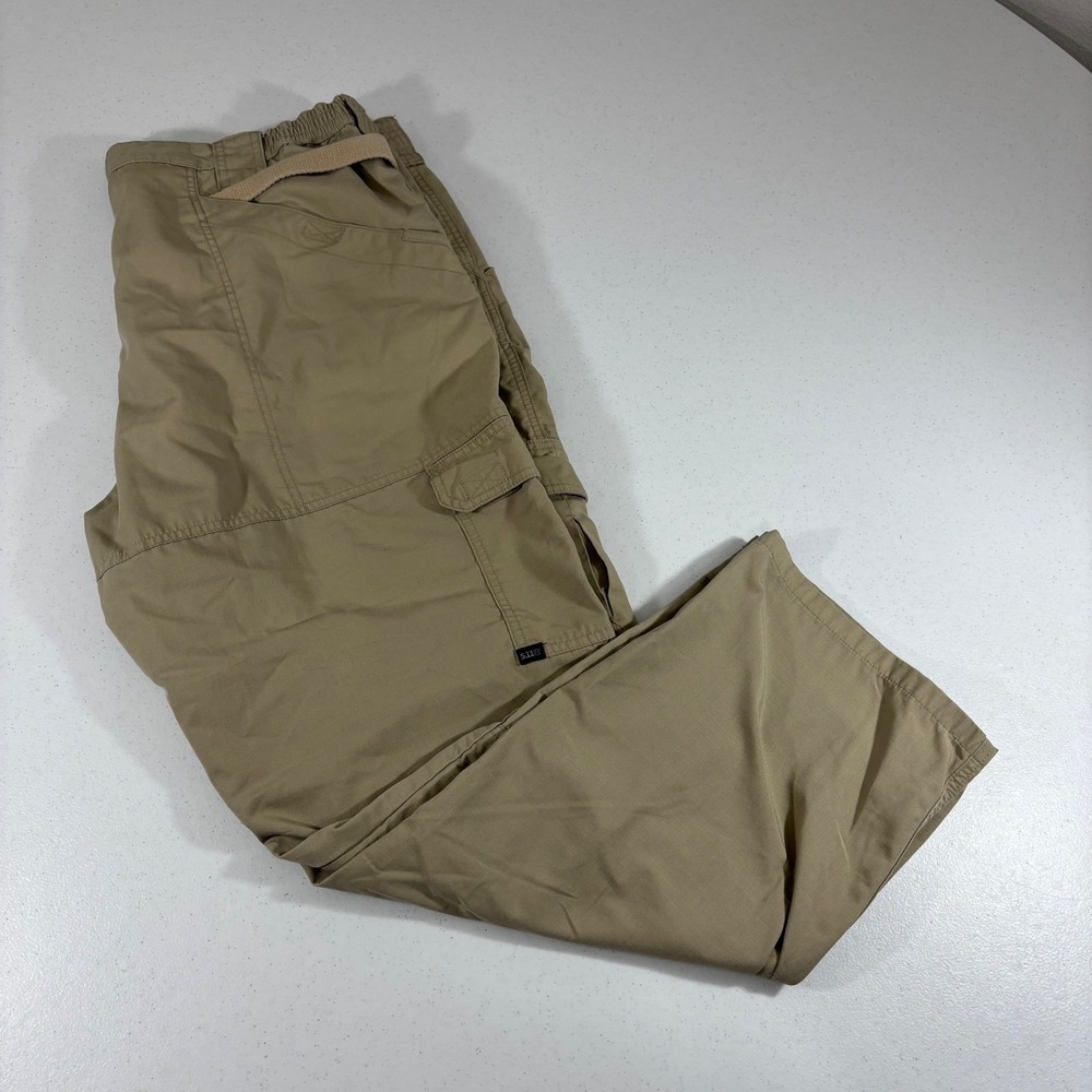 5.11 Tactical Series Mens Khaki Ripstop Cargo Pants 74273 Tan 42x30